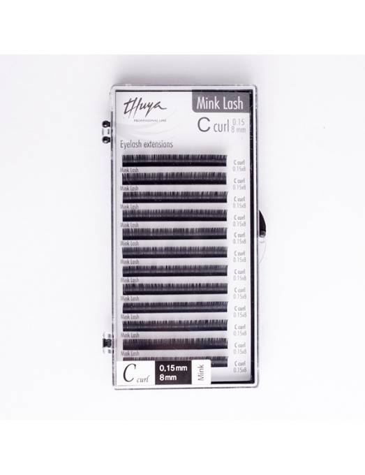 Extensiones de Pestañas C Curl 0.15 8mm Thuya Professional Line