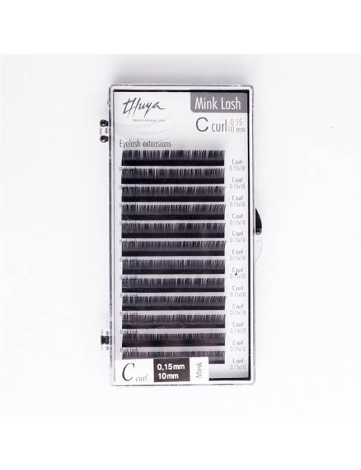 Extensiones de Pestañas C Curl 0.15 10mm Thuya Professional Line
