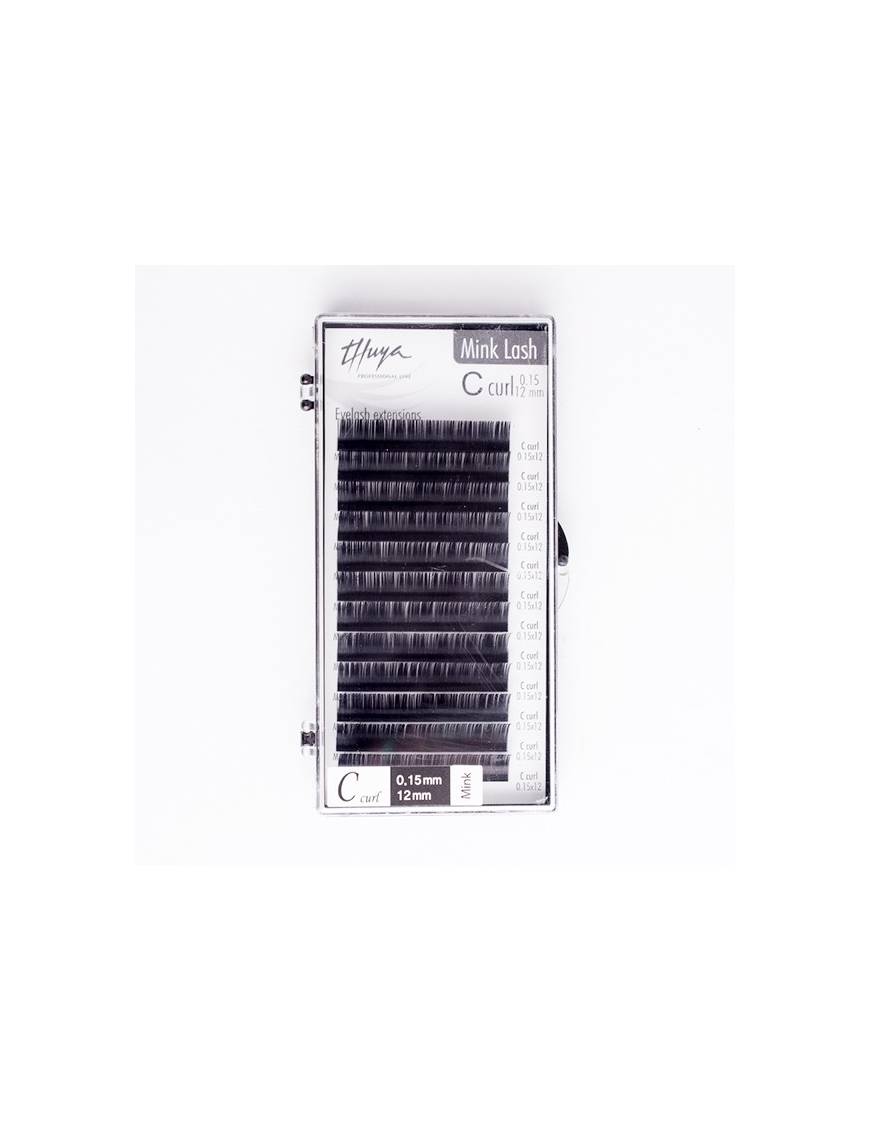 Extensiones de Pestañas C Curl 0.15 12mm Thuya Professional Line