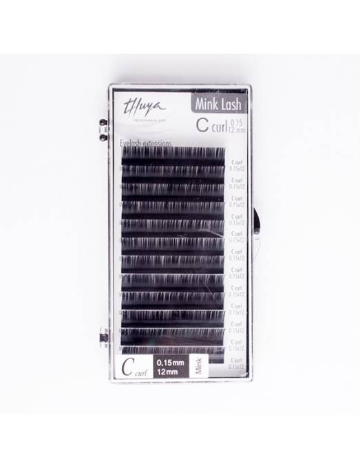 Extensiones de Pestañas C Curl 0.15 12mm Thuya Professional Line