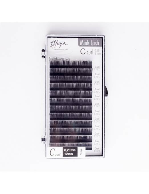 Extensiones de Pestañas C Curl 0.20 12 mm Thuya Professional Line